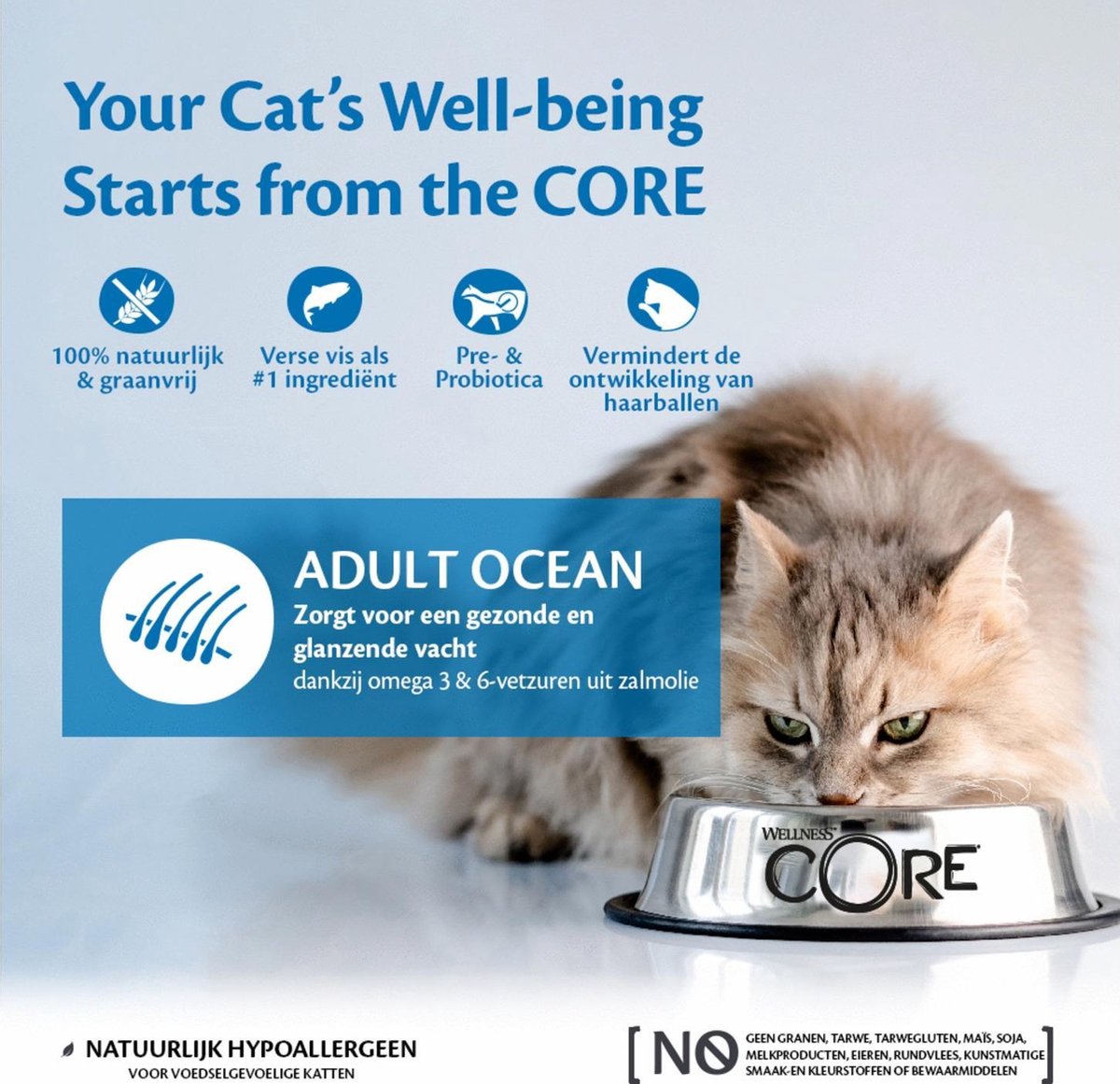  Wellness Core Grain Free Cat Ocean Zalm &amp; Tonijn - Kattenvoer - 1.75 Kg
