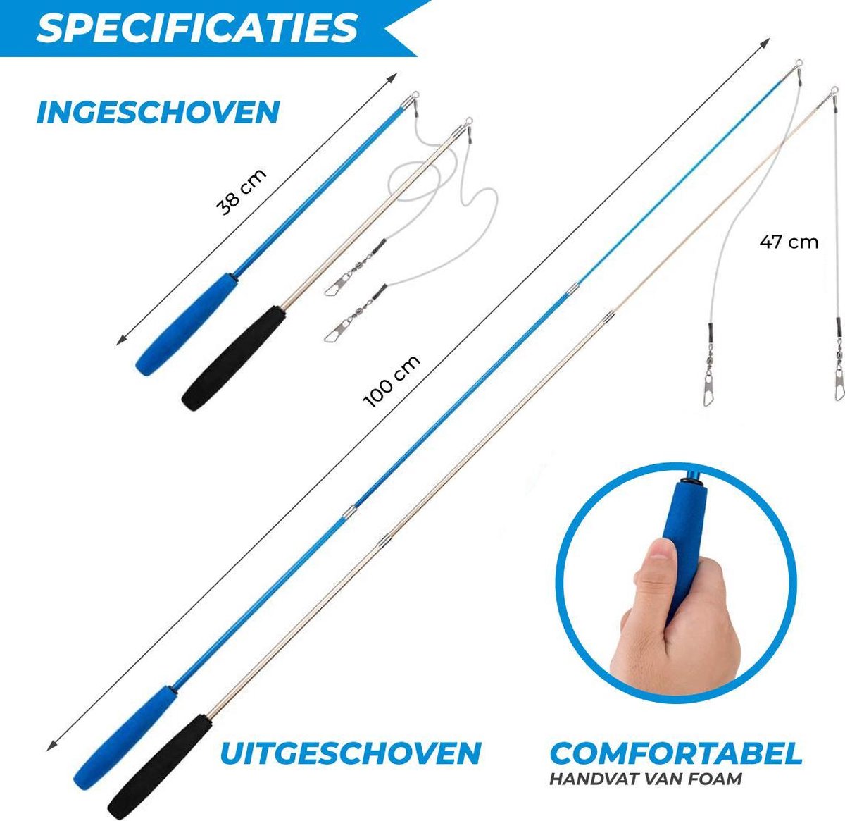 Merkloos 2 Kattenhengels Met 10 Speeltjes – Bewegende Kattenspeeltjes Met Veren En Belletjes – Interactieve Kattenspeelgoed Voor Kittens – Cat Toys