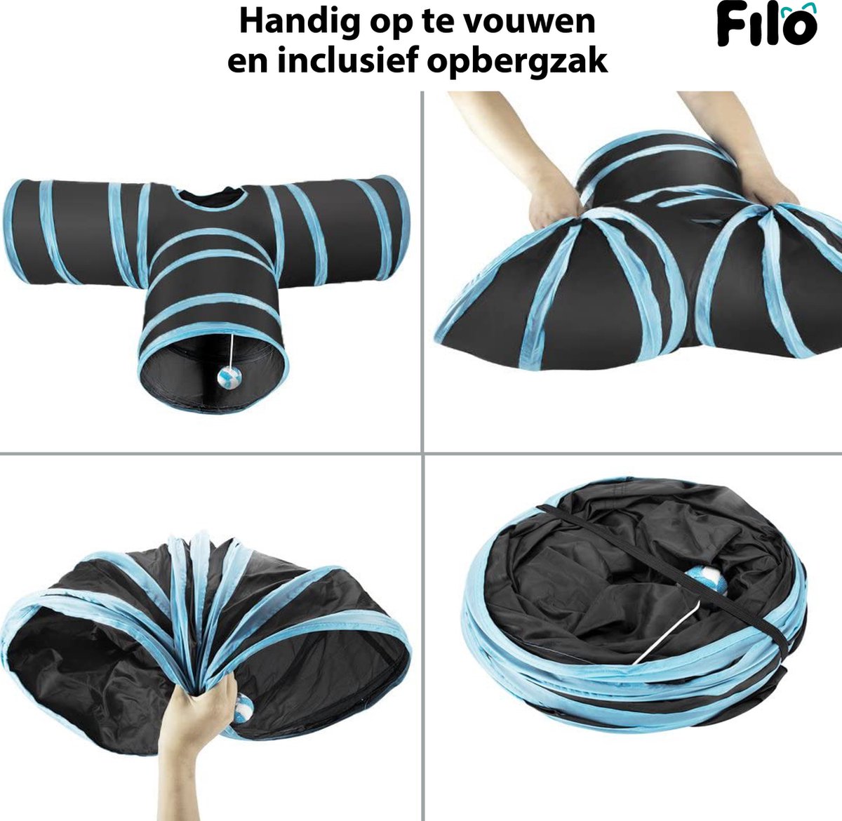  Filo Kattenspeelgoed Set 30 Stuks - Kattenspeeltje Kattentunnel - Kattenhengel - Kattenveertjes - Vis Met Kattenkruid - Kattenspeeltjes Intelligentie Kitten - Interactief Speelgoed Katten - Poezen Speeltjes
