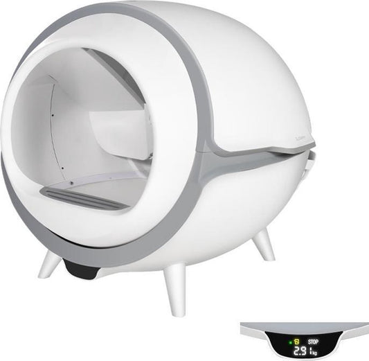 Merkloos Premium Kattenbak - Automatische - Zelfreinigende - Elektrische Kattenbak - Design Kattenbak