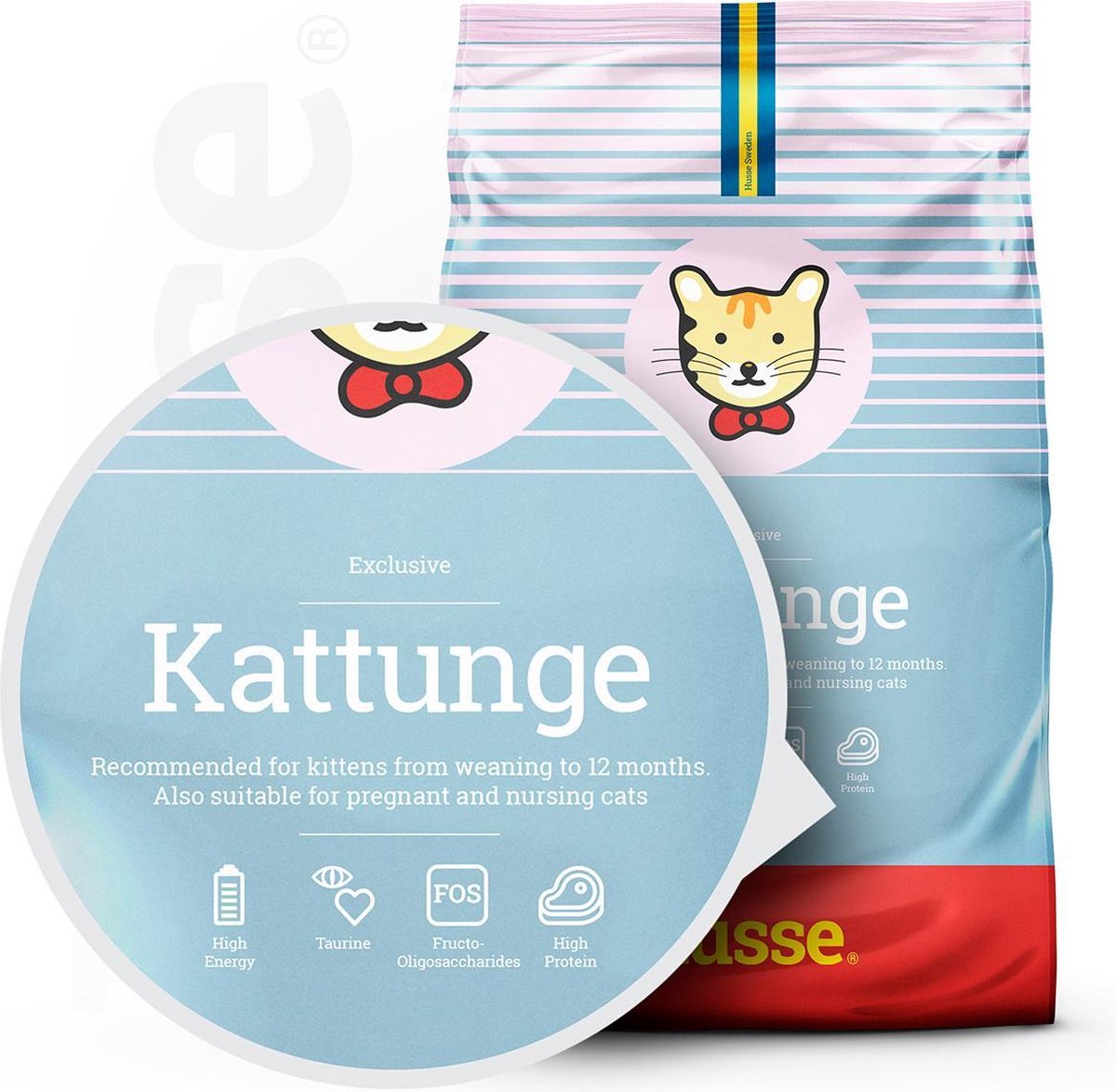  Husse Kattunge Kitten - 2 Kg - Kittenvoer - Kattenvoer - Kittenbrokjes