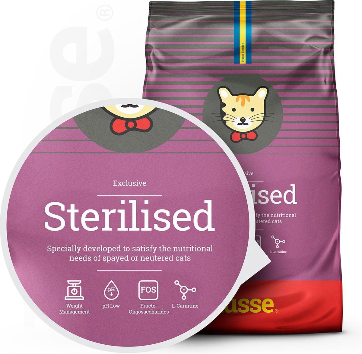  Husse Exclusive Katt Sterilised - Kattenvoer -7 Kg