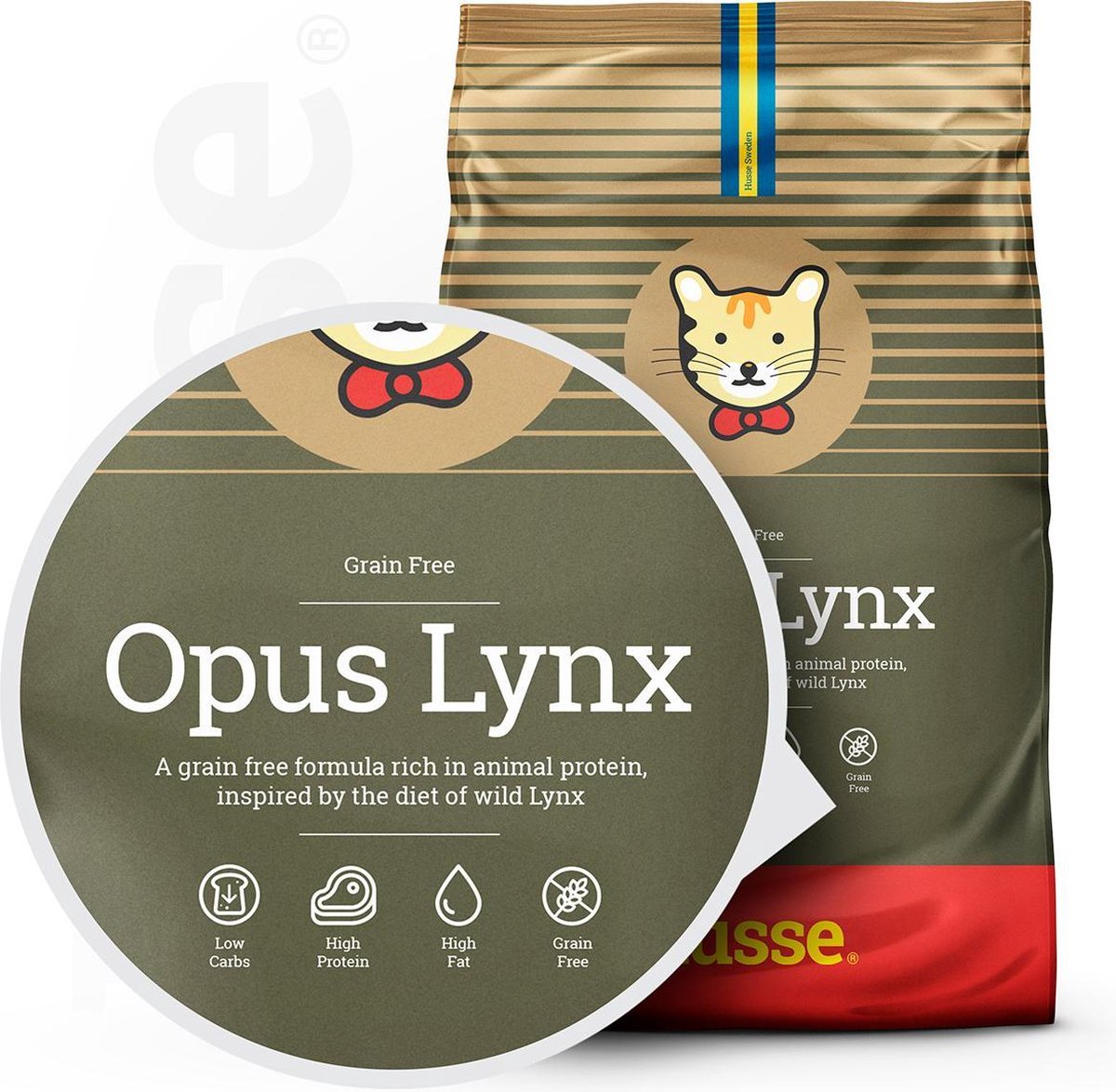 Husse Opus Lynx Graanvrij Kattenvoer - 7 Kg