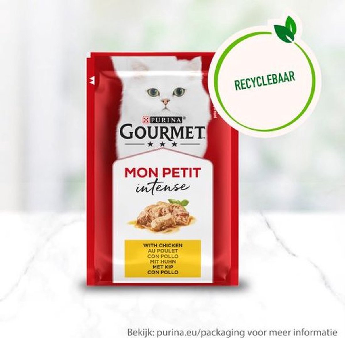  Gourmet Mon Petit Intense - Kattenvoer Natvoer - Gevogelte - 24 X 50 Gr