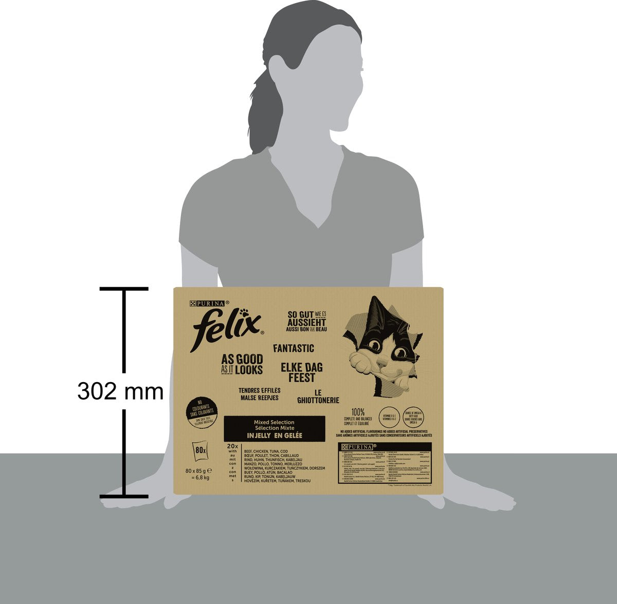 Felix Elke Dag Feest Mix Selectie In Gelei - Katten Natvoer - 80 X 85g