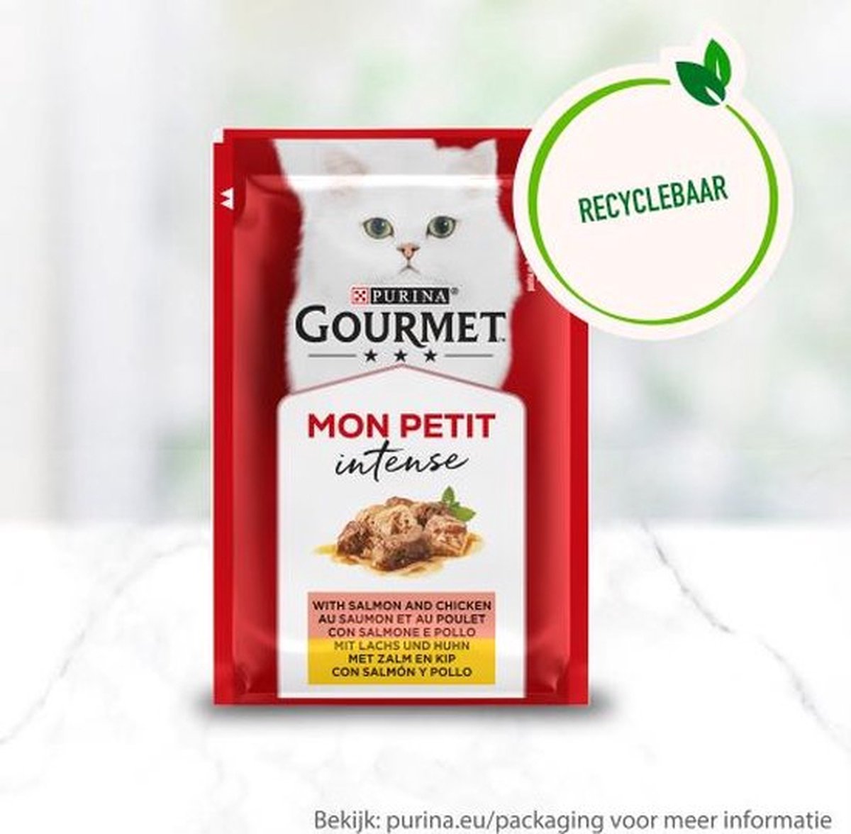  Gourmet Mon Petit Intense - Kattenvoer Natvoer - Duo Vis/Vlees - 24 X 50 Gr