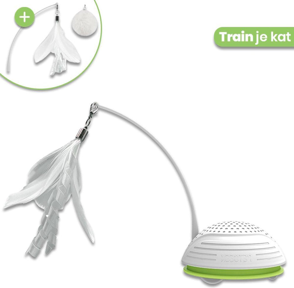  Petgeek Running Smart - Kattenspeeltjes Intelligentie - Kattenspeelgoed - Automatische Bewegingen - Kattenspeeltjes