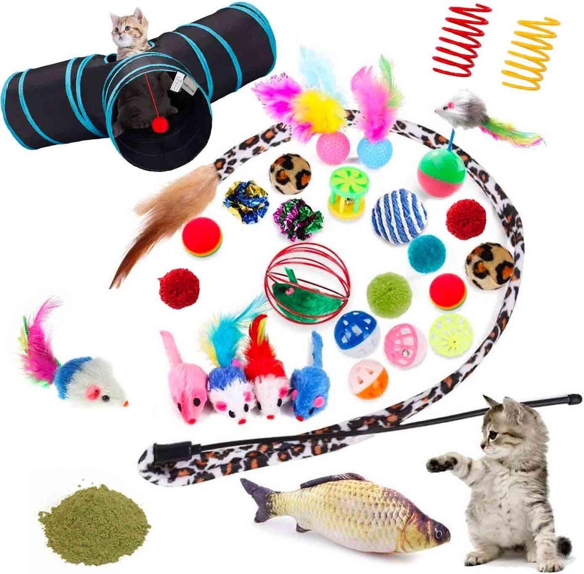  Allerion Kattenspeeltjes Set – 30-delig – Intelligentie