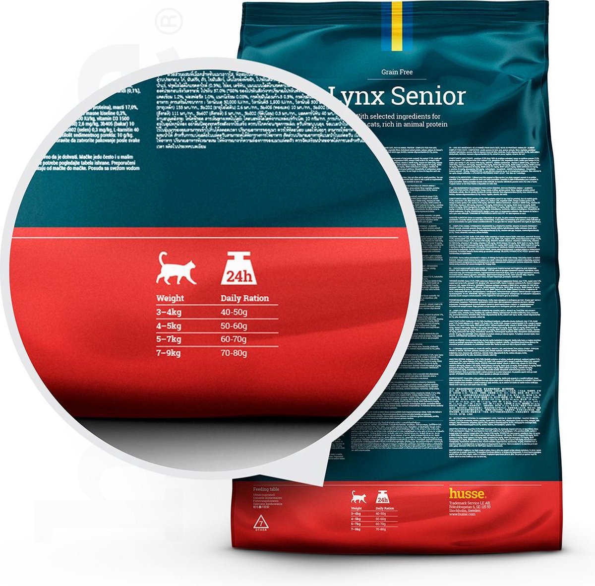  Husse Opus Lynx Senior Graanvrij Kattenvoer - 7 Kg