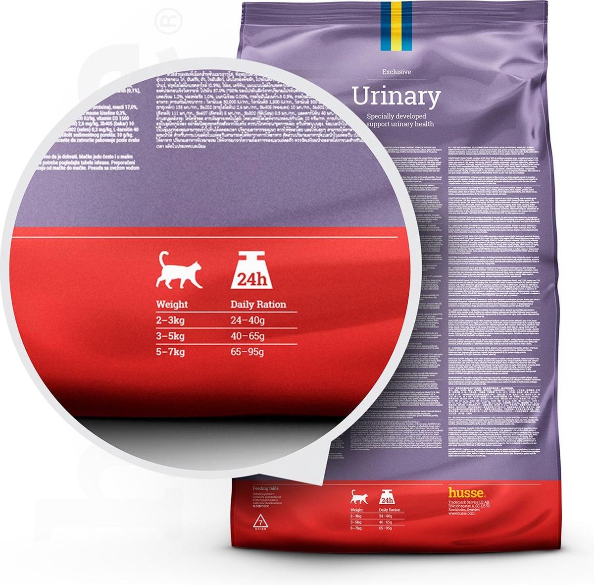  Husse Katt Urinary - Kattenvoer Blaasgruis - 7 Kg