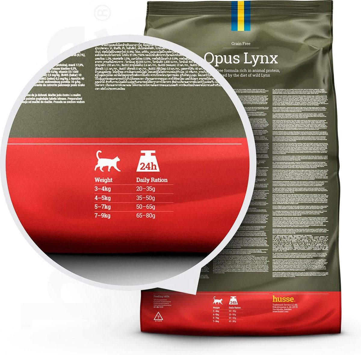  Husse Opus Lynx Graanvrij Kattenvoer - 7 Kg