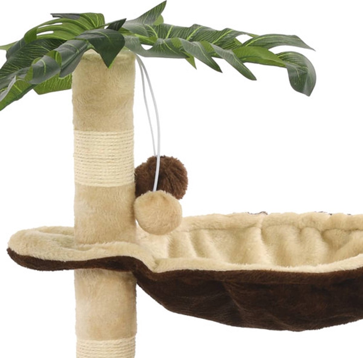  VidaXL Kattenkrabpaal Met Sisal Krabpaal 50 Cm Beige En Bruin