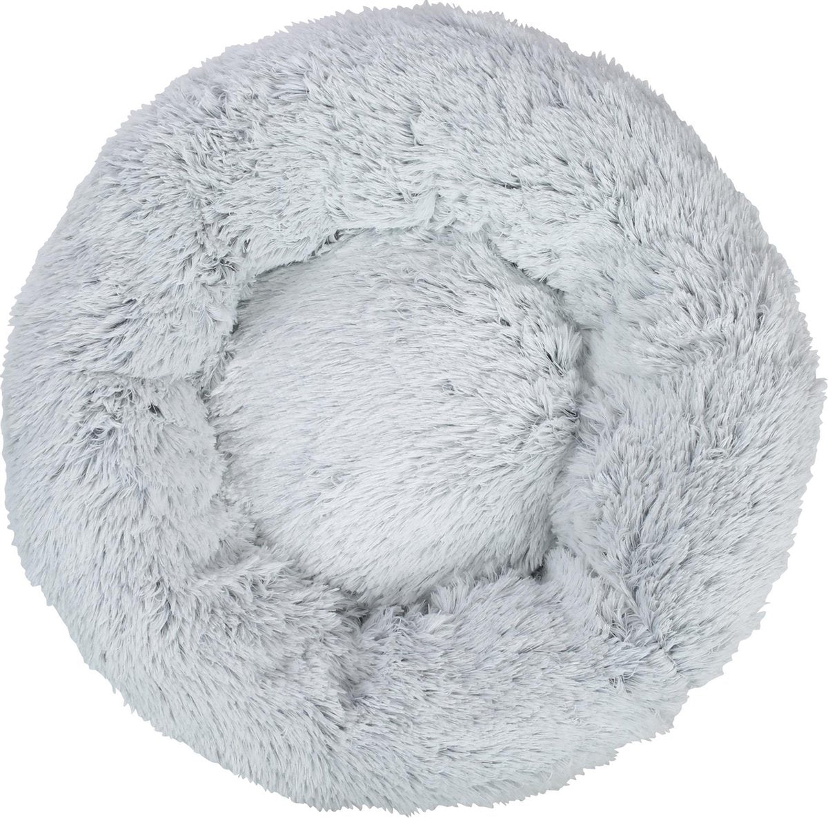  Snoozle Kattenmand - Zacht En Luxe Poezenmand - Kattenmandje Rond - Wasbaar - 60cm - Wolf Grey