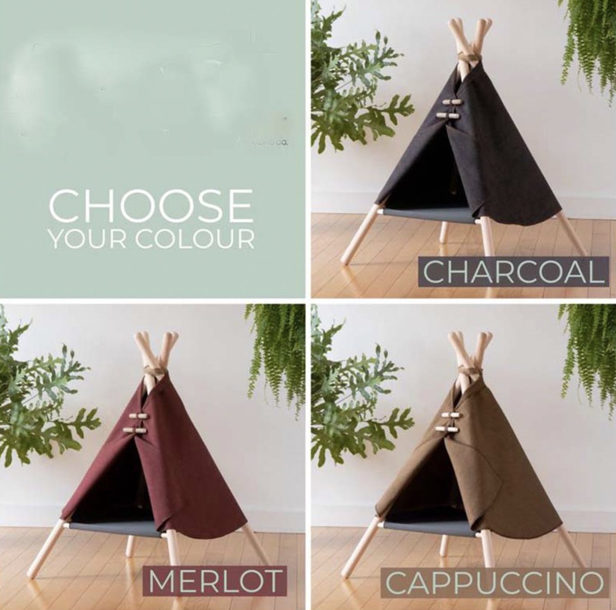  MIRO Luxe Katten Wigwam - Tent - Huis - Opvouwbaar - Rood