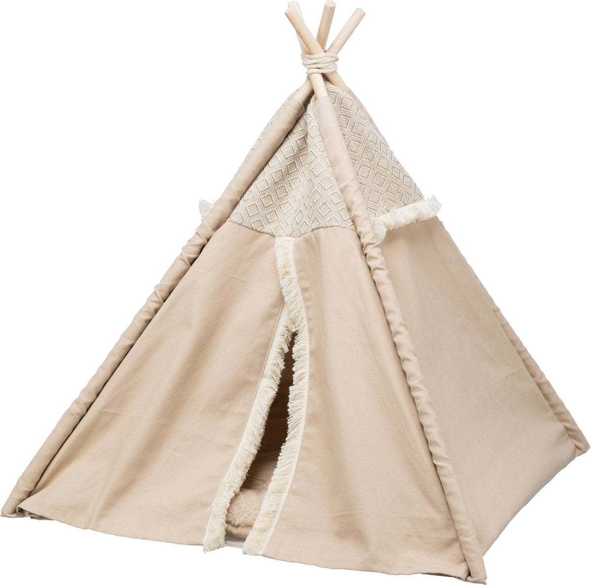  Trixie Kattenmand Tipi Boho Beige - 55X55X65 CM