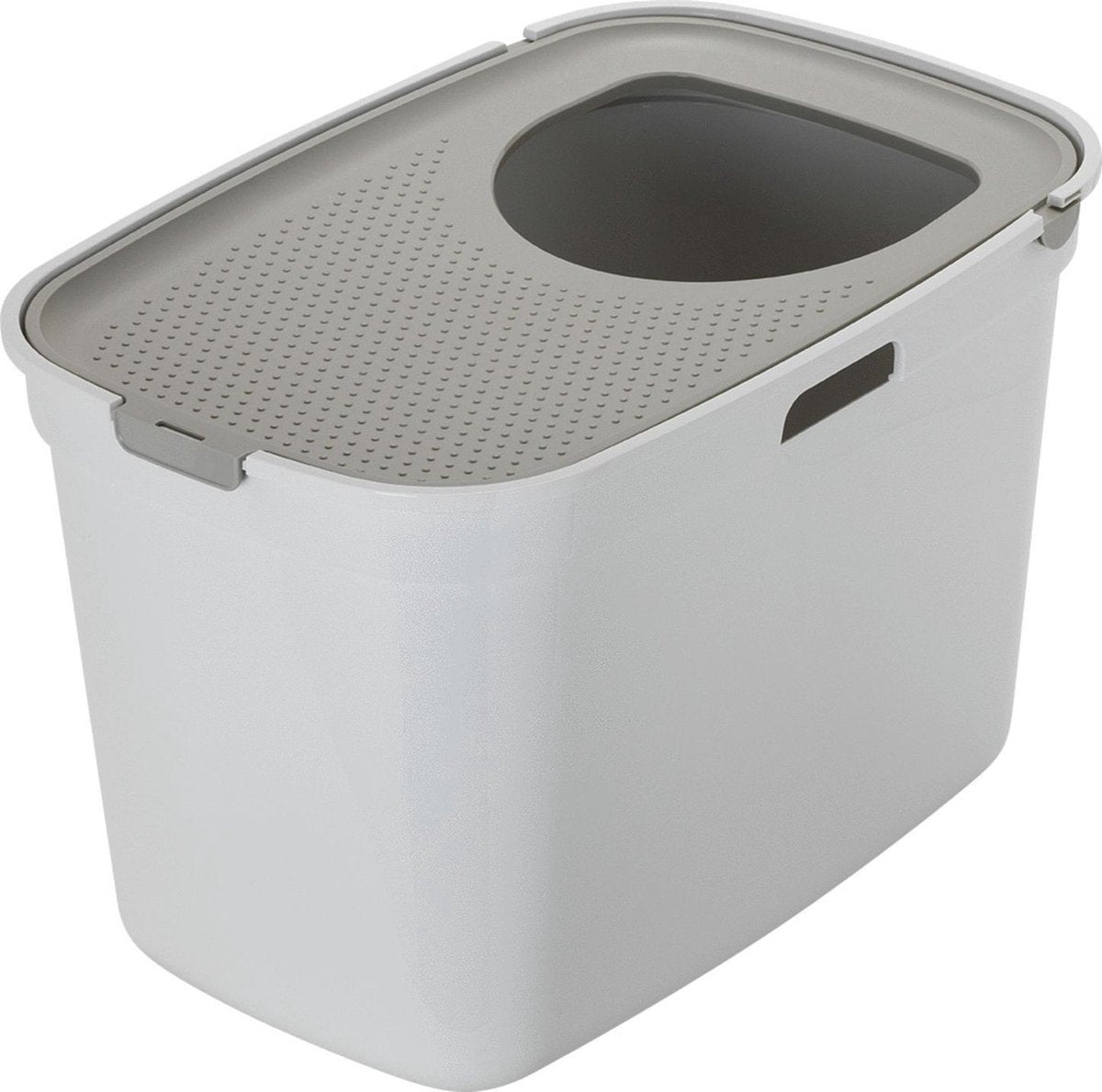  Moderna Top Cat Kattenbak - Wit/Grijs - 59 X 39 X 38 Cm