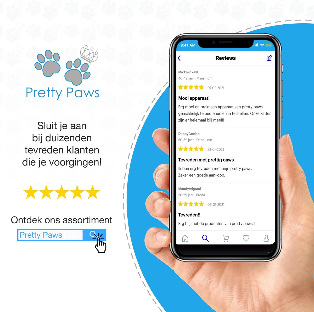  Pretty Paws PP005 Wifi Voerautomaat Zwart - Automatische Voerbak - Slimme Voerautomaat Met App - Instelbaar Voedingsschema - WIFI