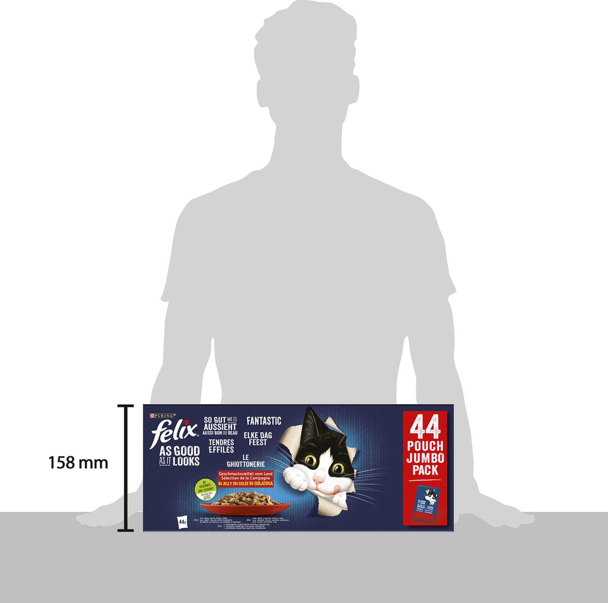 Felix Elke Dag Feest Farm Selectie In Gelei - Katten Natvoer - 44 X 85g