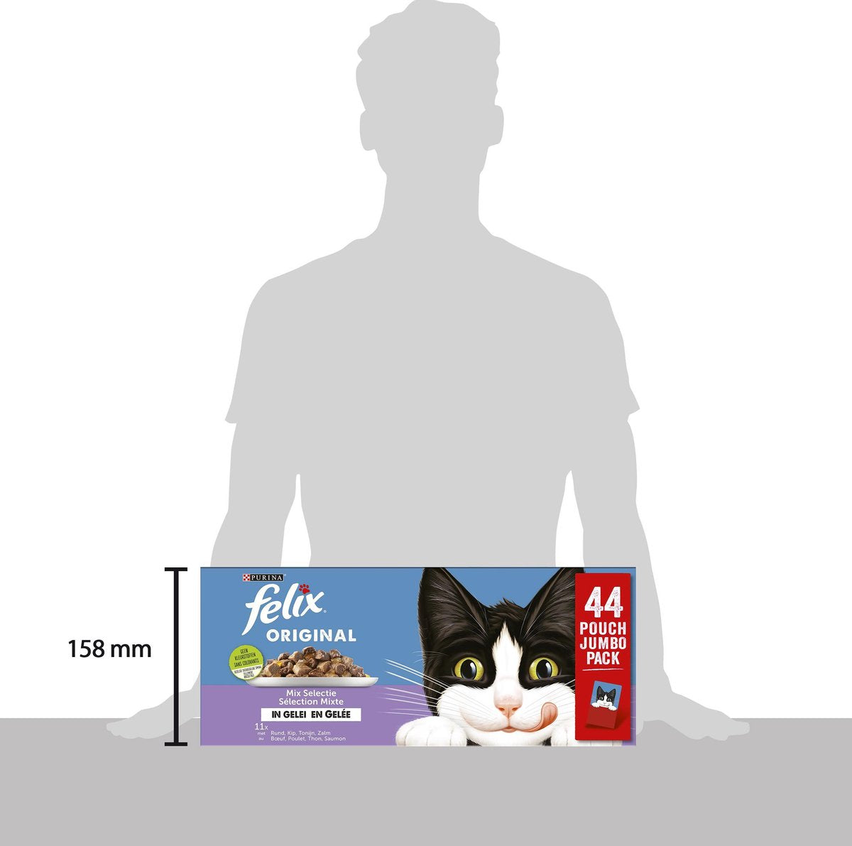  Felix Original Mix Selectie In Gelei - Katten Natvoer - 44 X 85g