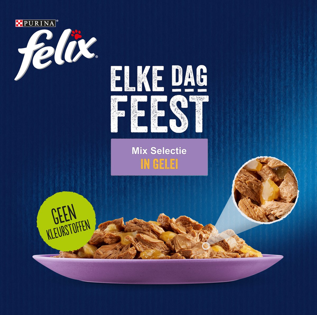  Felix Elke Dag Feest Mix Selectie In Gelei - Katten Natvoer - 80 X 85g