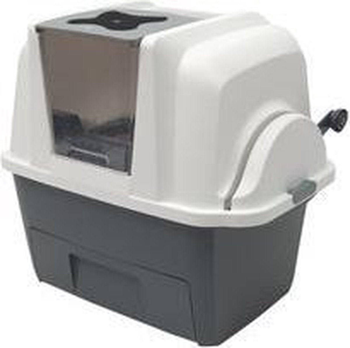  Catit Kattenbak - Incl. 4 Afvalzakken - Grijs/Wit - 67 X 48 X 46 Cm