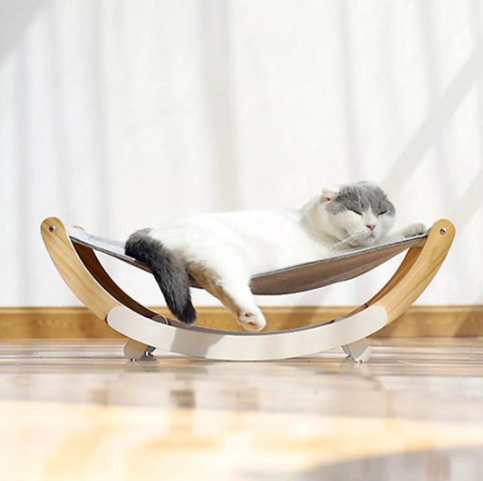 OEM 2 In 1 Multifunctionele Kat Hangmatten Bed Seat Stoel Schudbaar Ademend Anti Slip Kat Huis Thuis Lounger Stabiele Hout Shaker