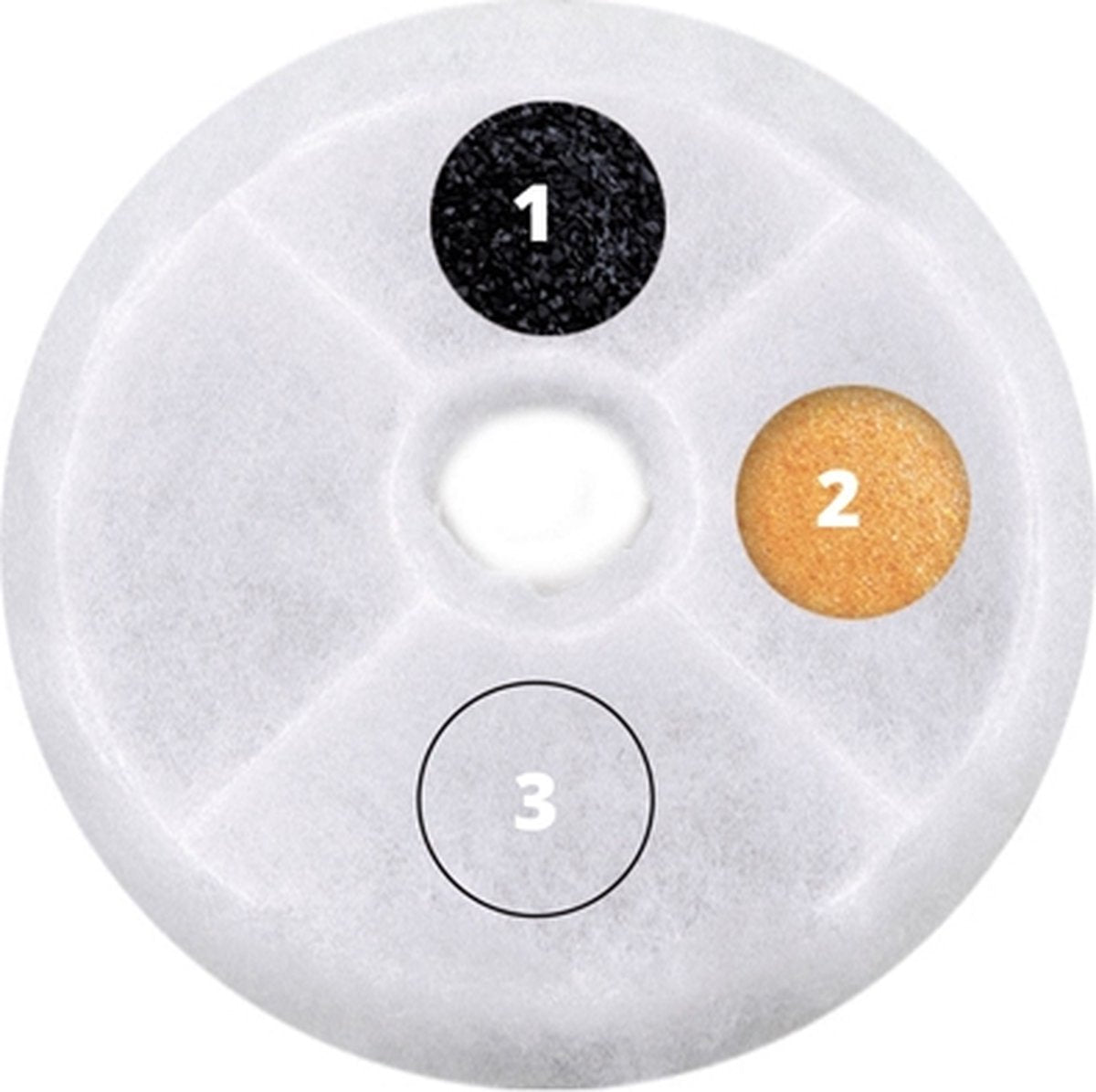  Catit Filters Triple Action 2 Pack - Kanttendrinkbak - 4 X 14.5 X 17.5 Cm Wit