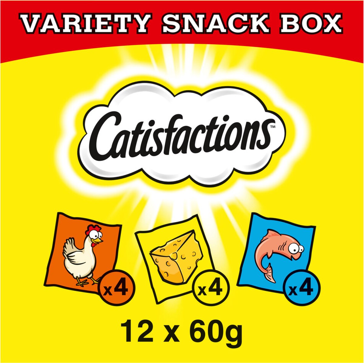  Catisfactions Megabox - Kattensnacks - 12 X 60 Gr