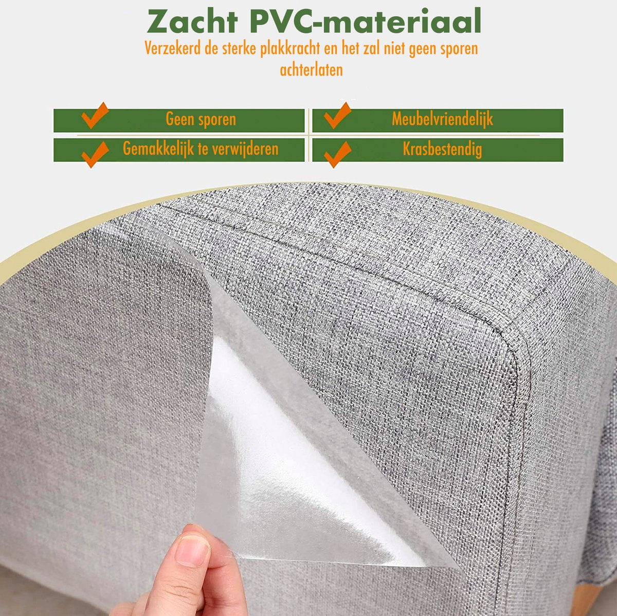  DynaBright Anti Krab Vellen Voor Kat En Hond - 8 XL Vellen – 43.2 X 30.5cm - Tegen Krabben – Bank Bescherming – Meubelbescherming – Krabpaal Voor Katten – Anti Scratch – Transparant - Plakfolie