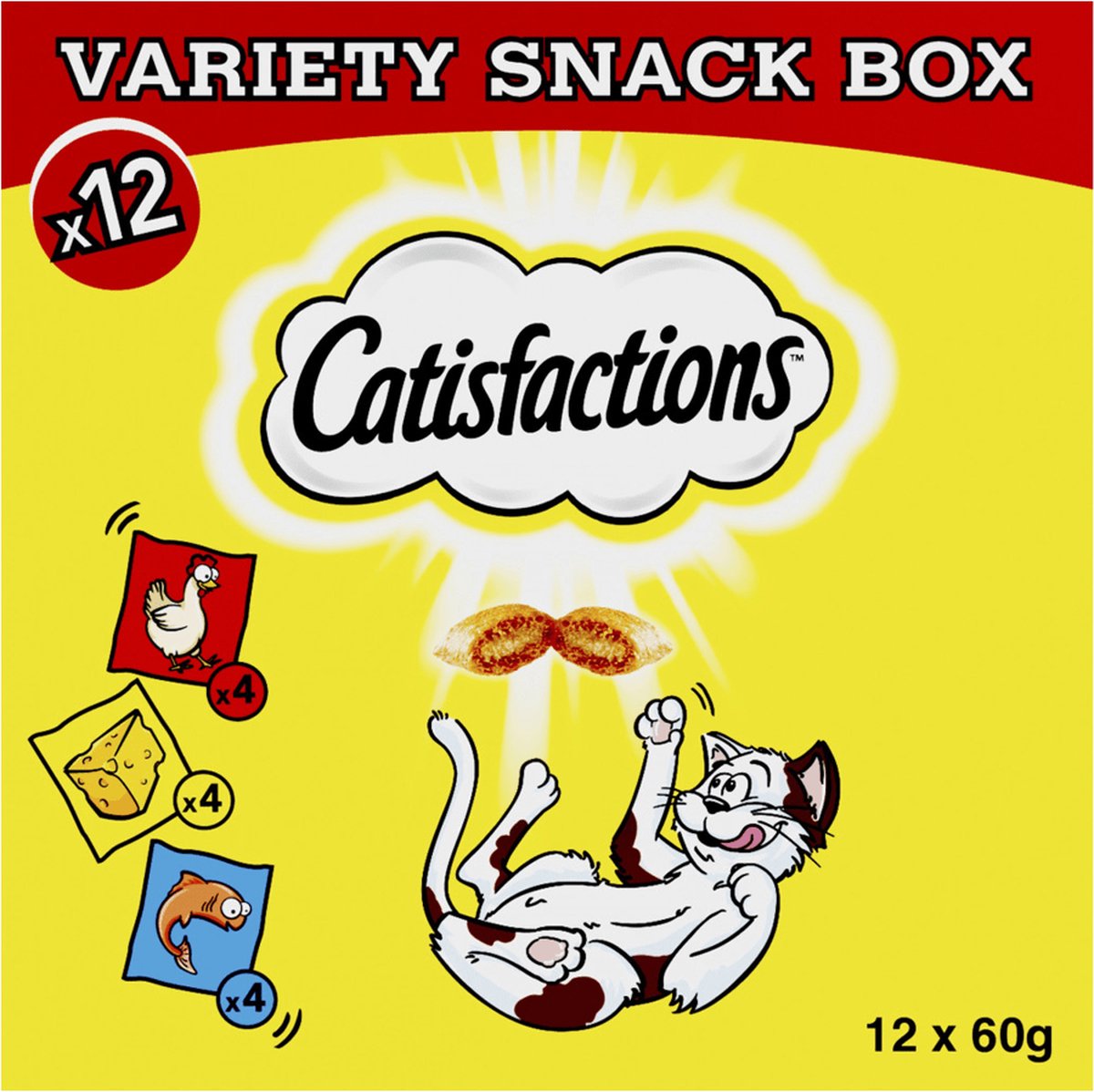  Catisfactions Megabox - Kattensnacks - 12 X 60 Gr