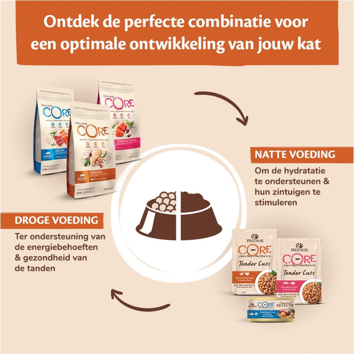  Wellness Core Kattenvoer Sterilised Kip - Kalkoen 4 Kg