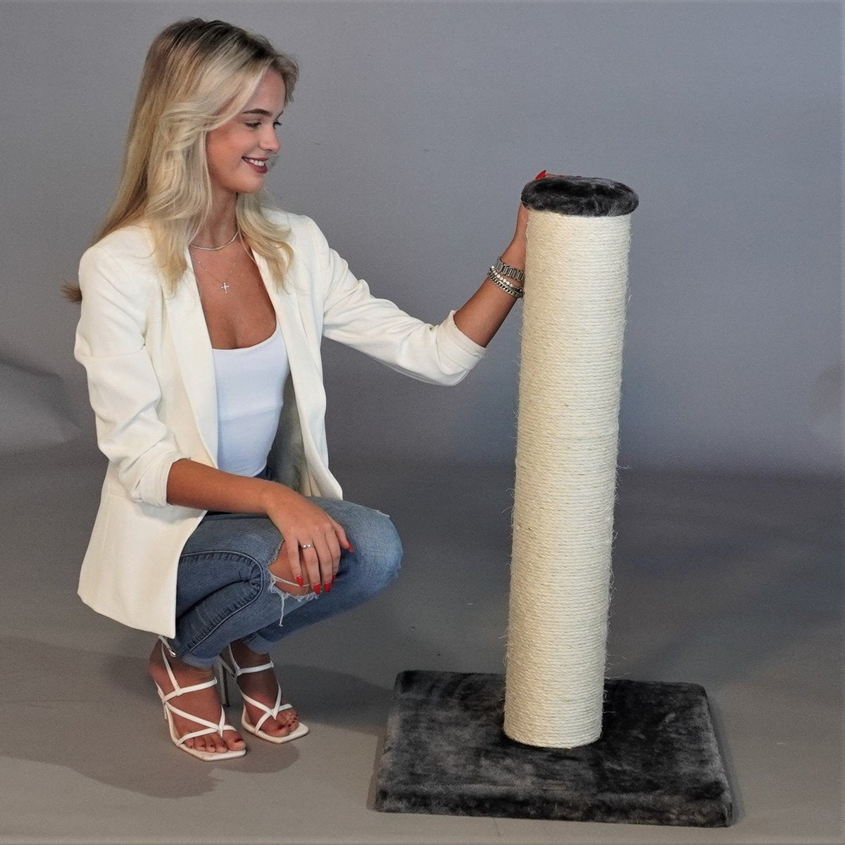  Krabpaal Krabstam XL Ragdoll Scratcher Donkergrijs Van RHRQuality