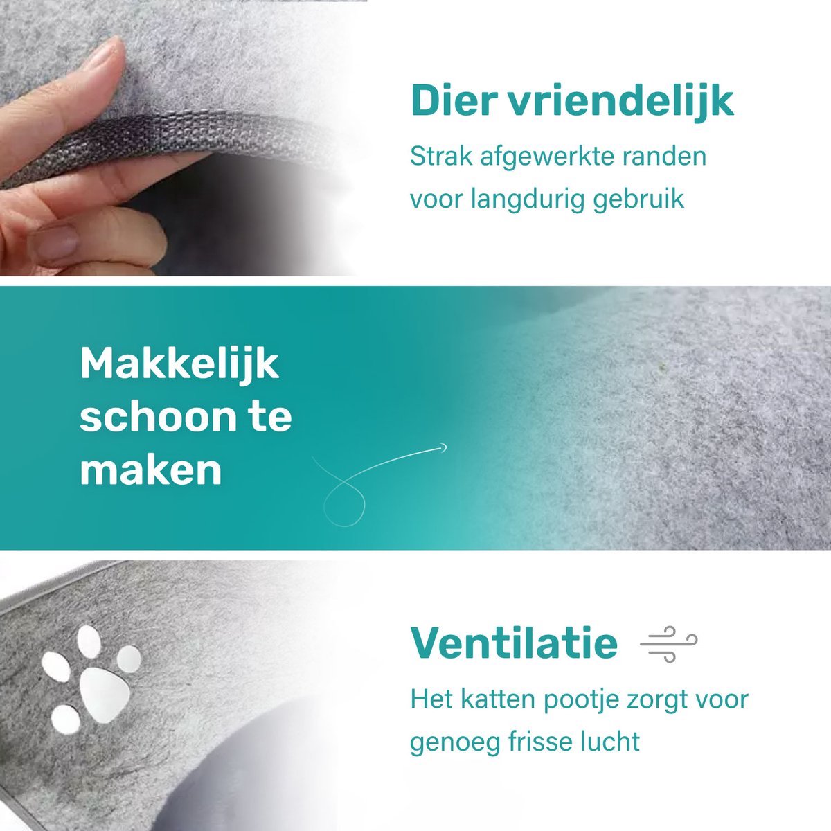  Kattenhangmat - Voor Aan Het Raam - Kom Vorm - Kattenmand - Raam - Hangmat Kat - Dieren - Kattenbed - Kattenmand - Slaapplek - Ligplaats - Grijs