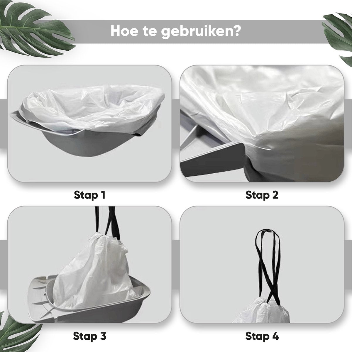  Petree Kattenbakzak Voor Zelfreinigende Kattenbak Cube - 3 Rollen - 20 Stuks Per Rol - 55cmx55cmx35cm