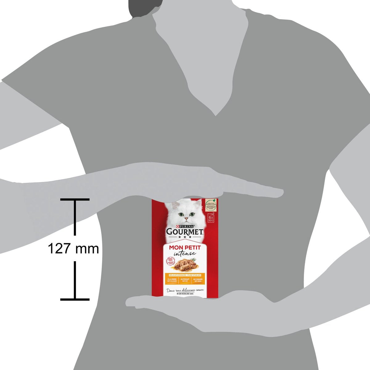  Gourmet Mon Petit Intense - Kattenvoer Natvoer - Gevogelte - 24 X 50 Gr