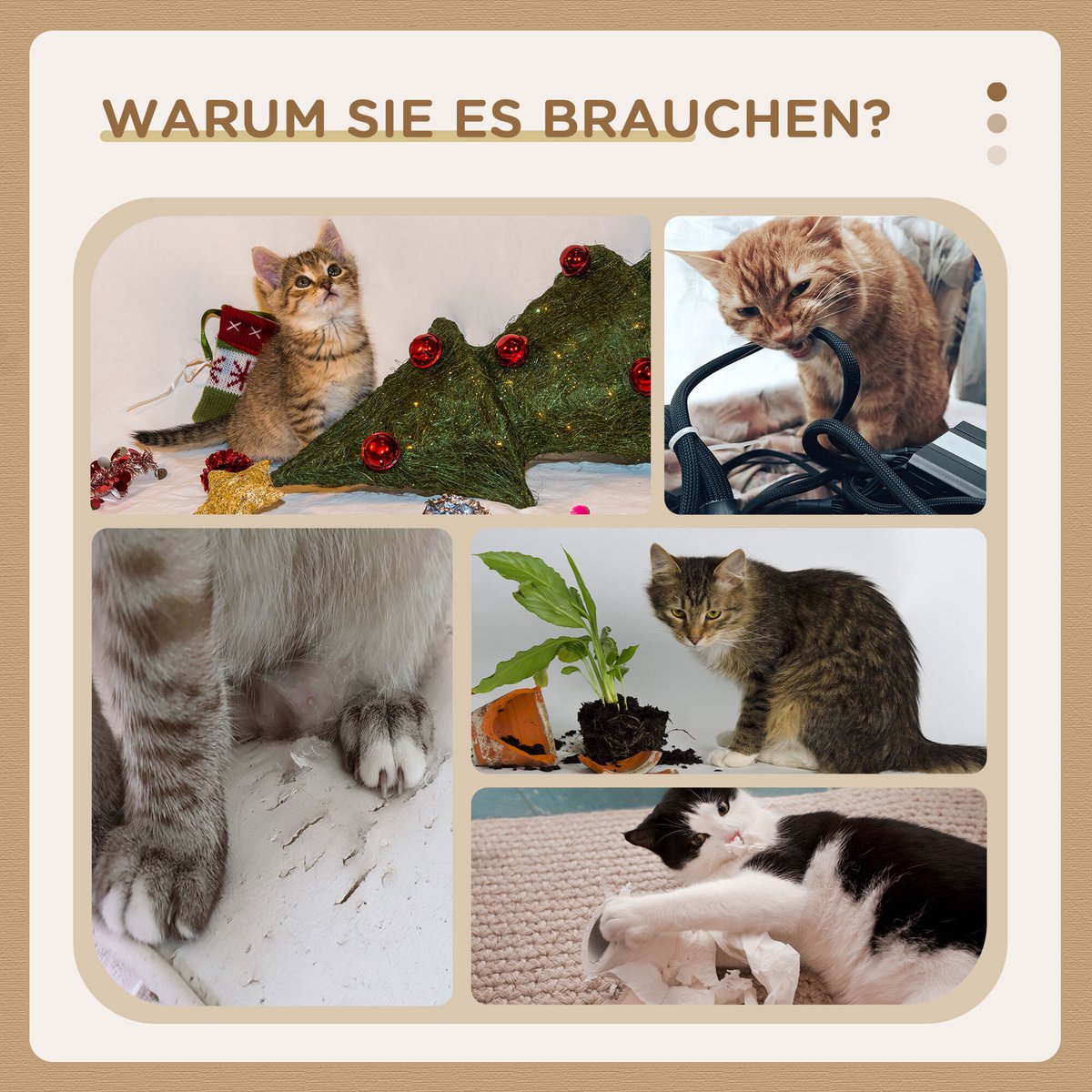  PawHut Kratzbaum Mit Katzenhöhle D30-545V00