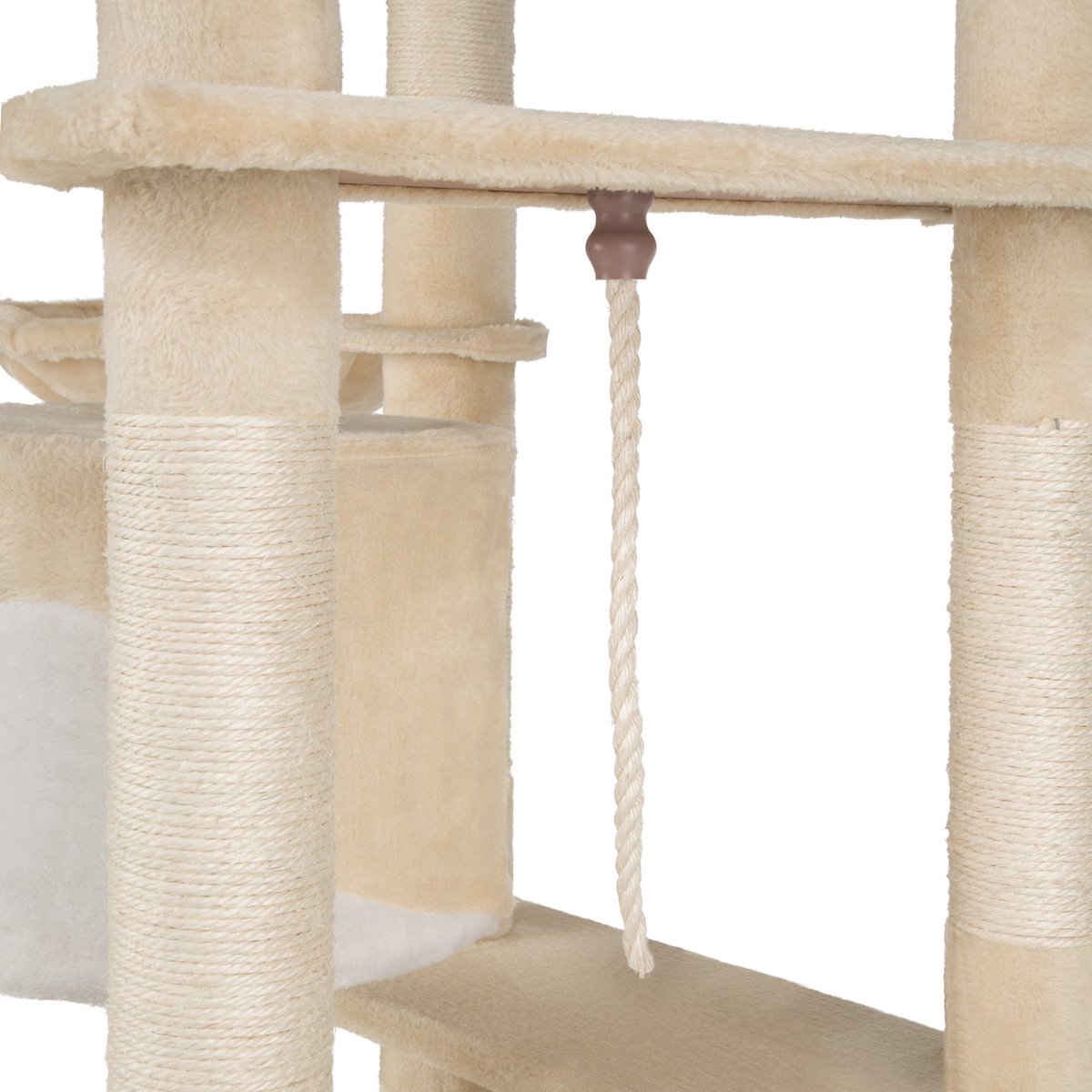  TecTake Nelly Krabpaal - 204 Cm - Beige