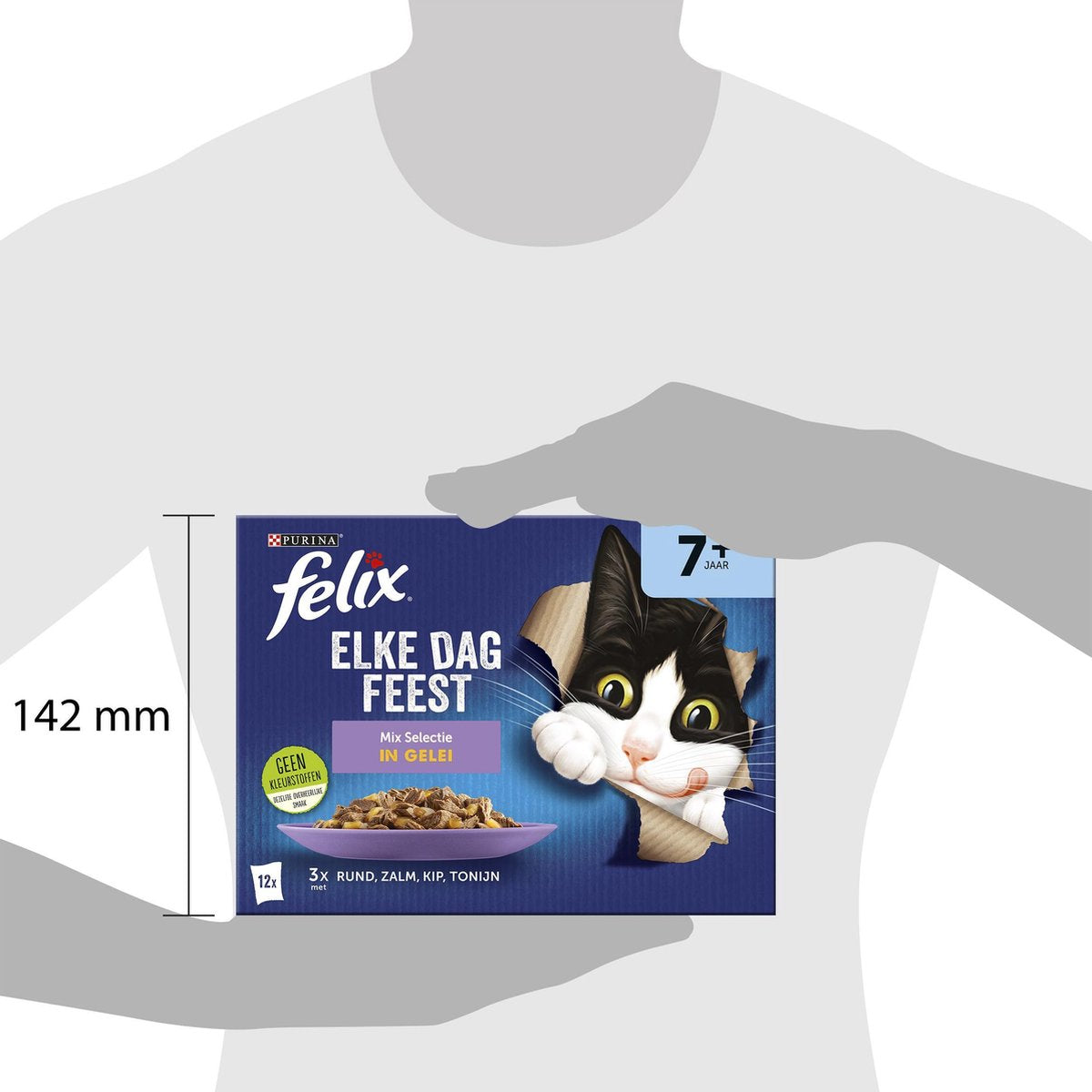  Felix Elke Dag Feest Mix Selectie In Gelei 7+ Senior - Katten Natvoer - 48 X 85g