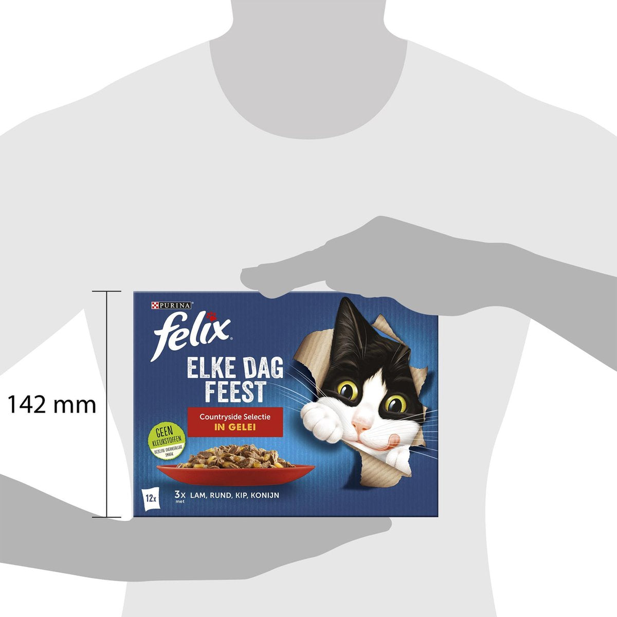  Felix Elke Dag Feest Countryside Selectie In Gelei - Katten Natvoer - 4x12x85 Gr