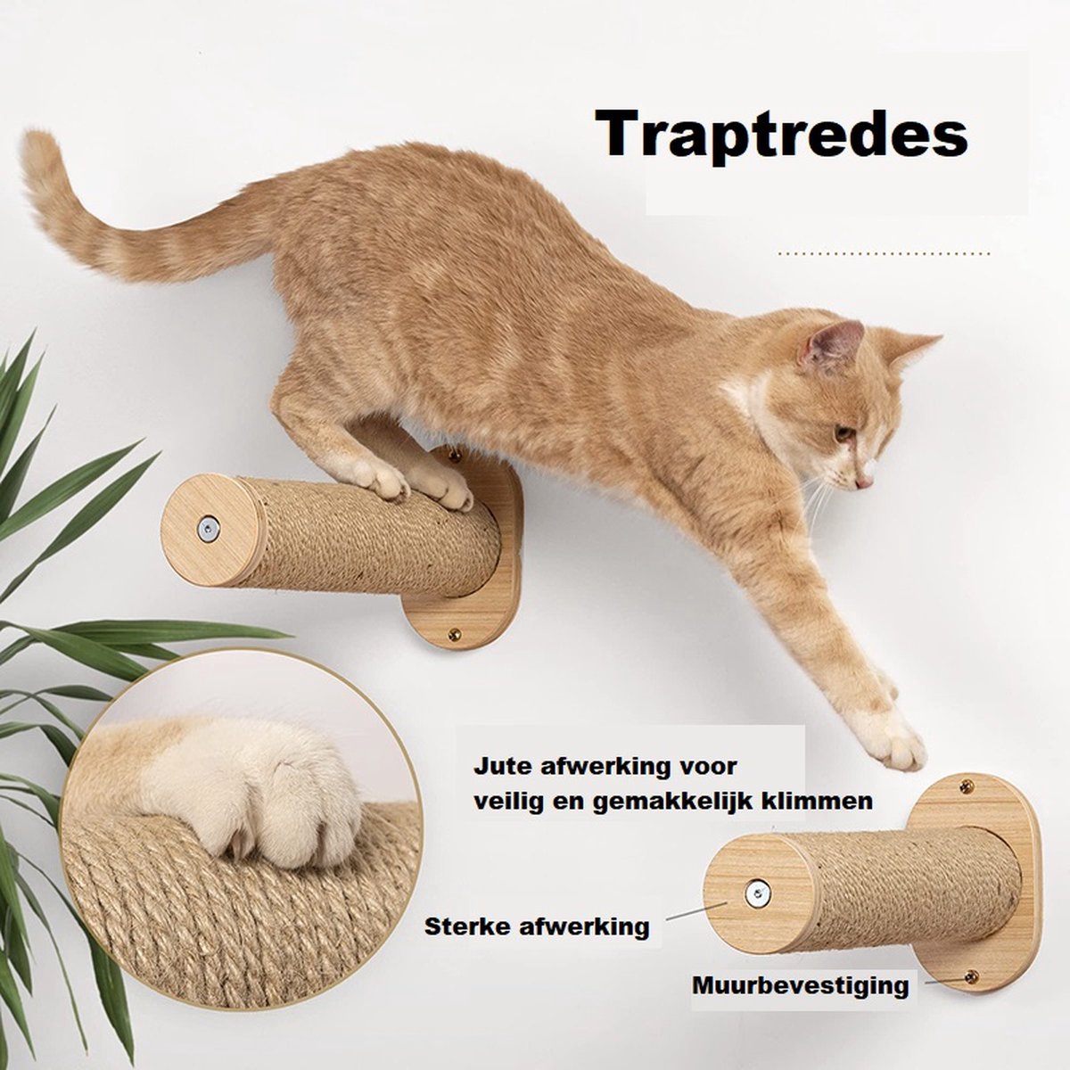  Klimmuur Kat XXL Editie - Krabpaal - Katten Klimmuur - Katten Klim Wand - Met Hangmat