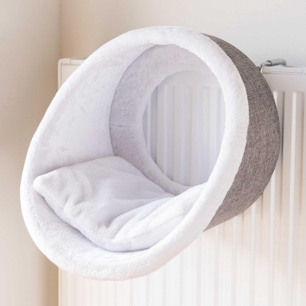  Trixie Radiator Hangmat Iglo - Wit/Grijs 34 X 38 X 38 Cm