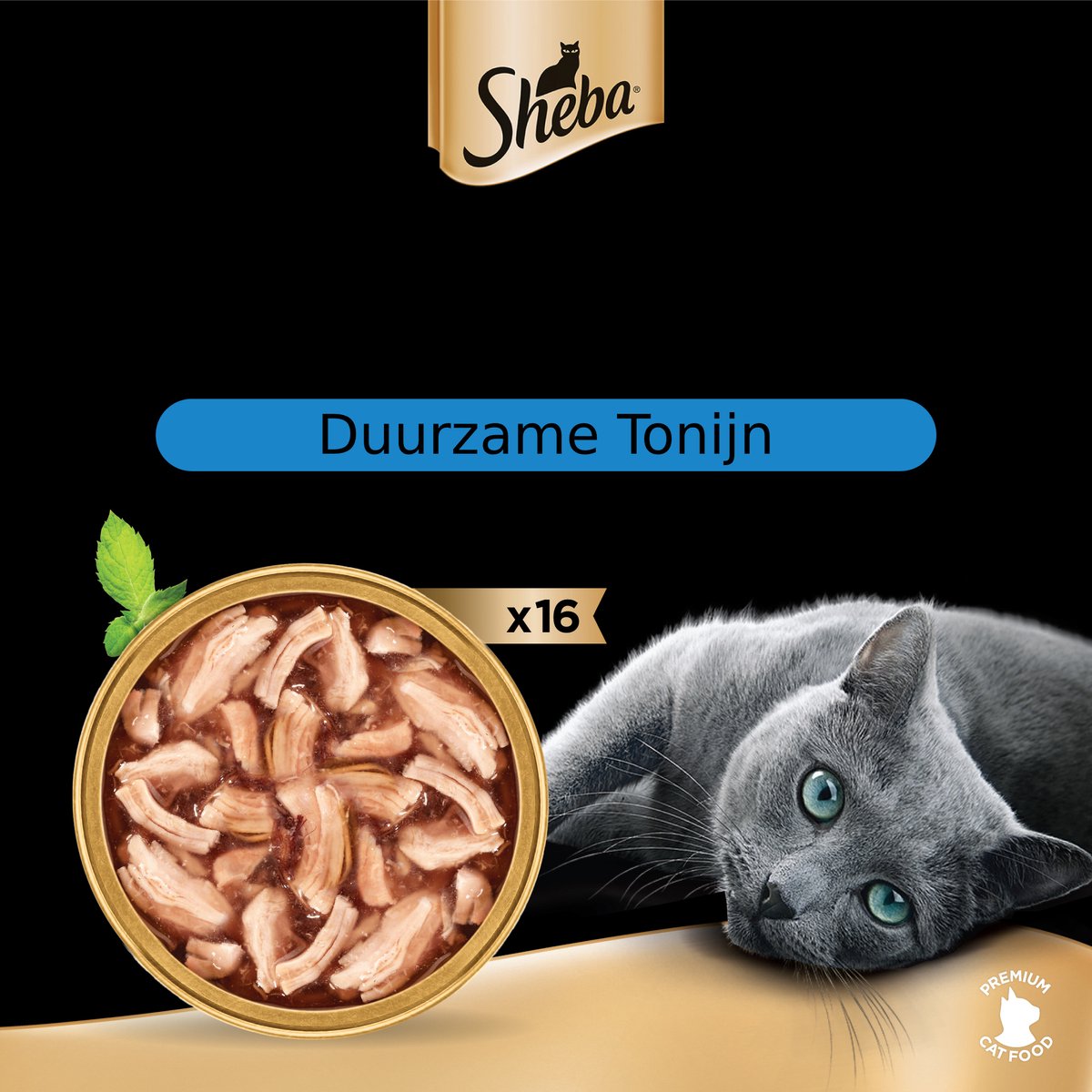  Sheba Filets - Katten Natvoer In Saus - Tonijn En Kip - 16 X 60 Gr