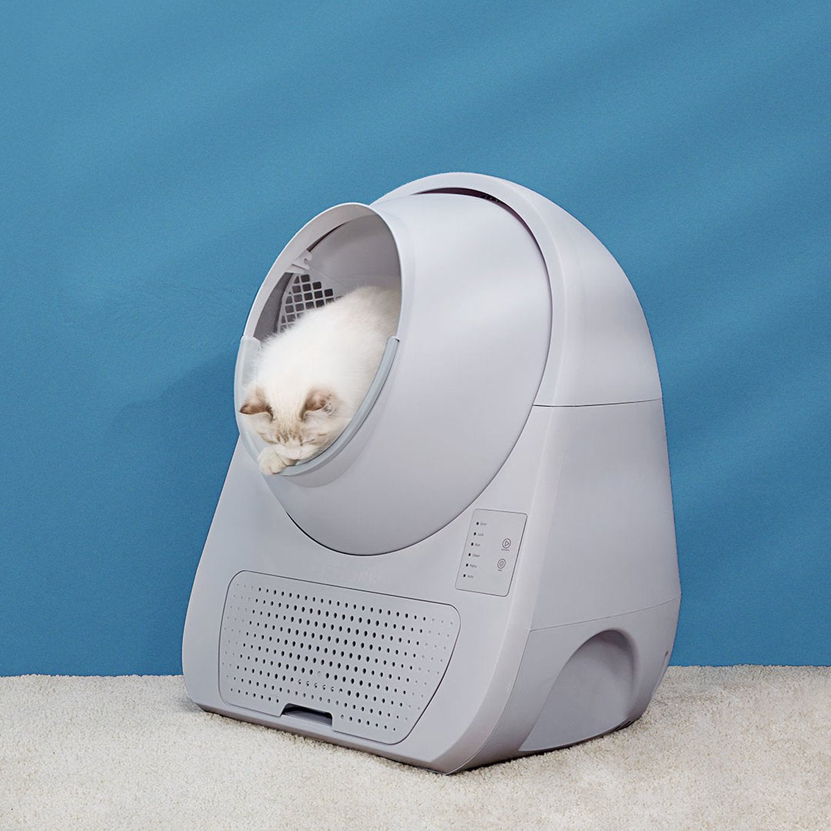  Catlink Smart Litter Box - Scooper Young - Zelfreinigende Kattenbak Zonder Wifi - Kleur Grijs