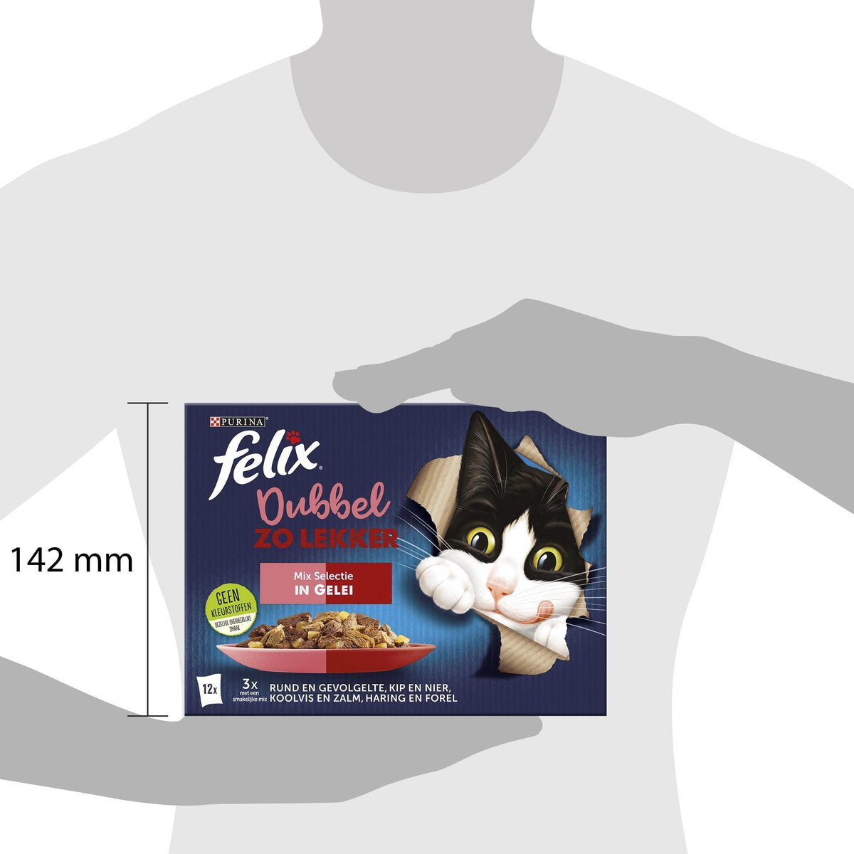  Felix Dubbel Zo Lekker Mix Selectie In Gelei - Katten Natvoer - 48 X 85g