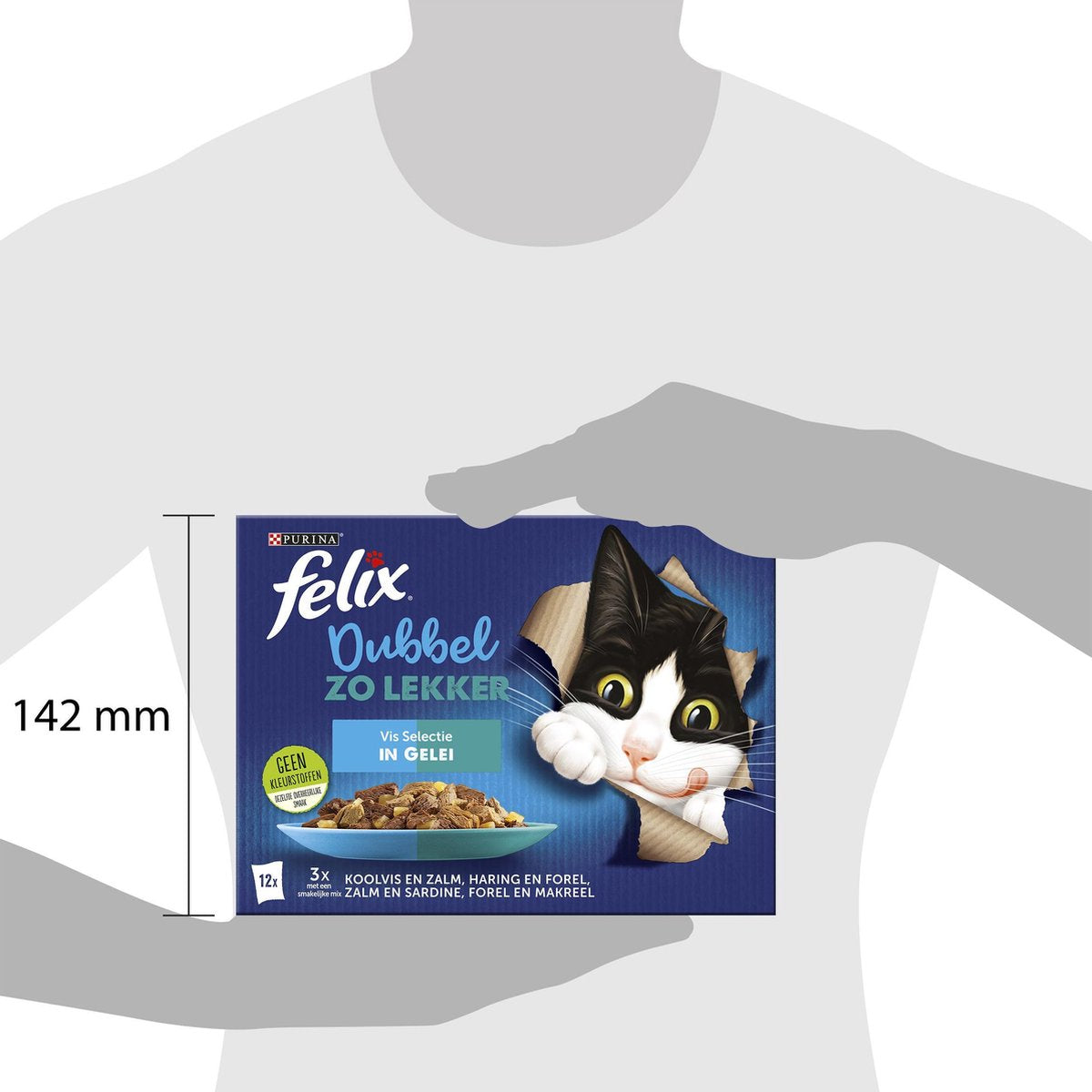  Felix Dubbel Zo Lekker Vis Selectie In Gelei - Katten Natvoer - 48 X 85g