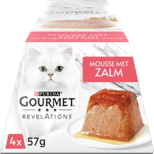  Gourmet Revelations Mousse - Kattenvoer Natvoer - Zalm - 24 X 57 G
