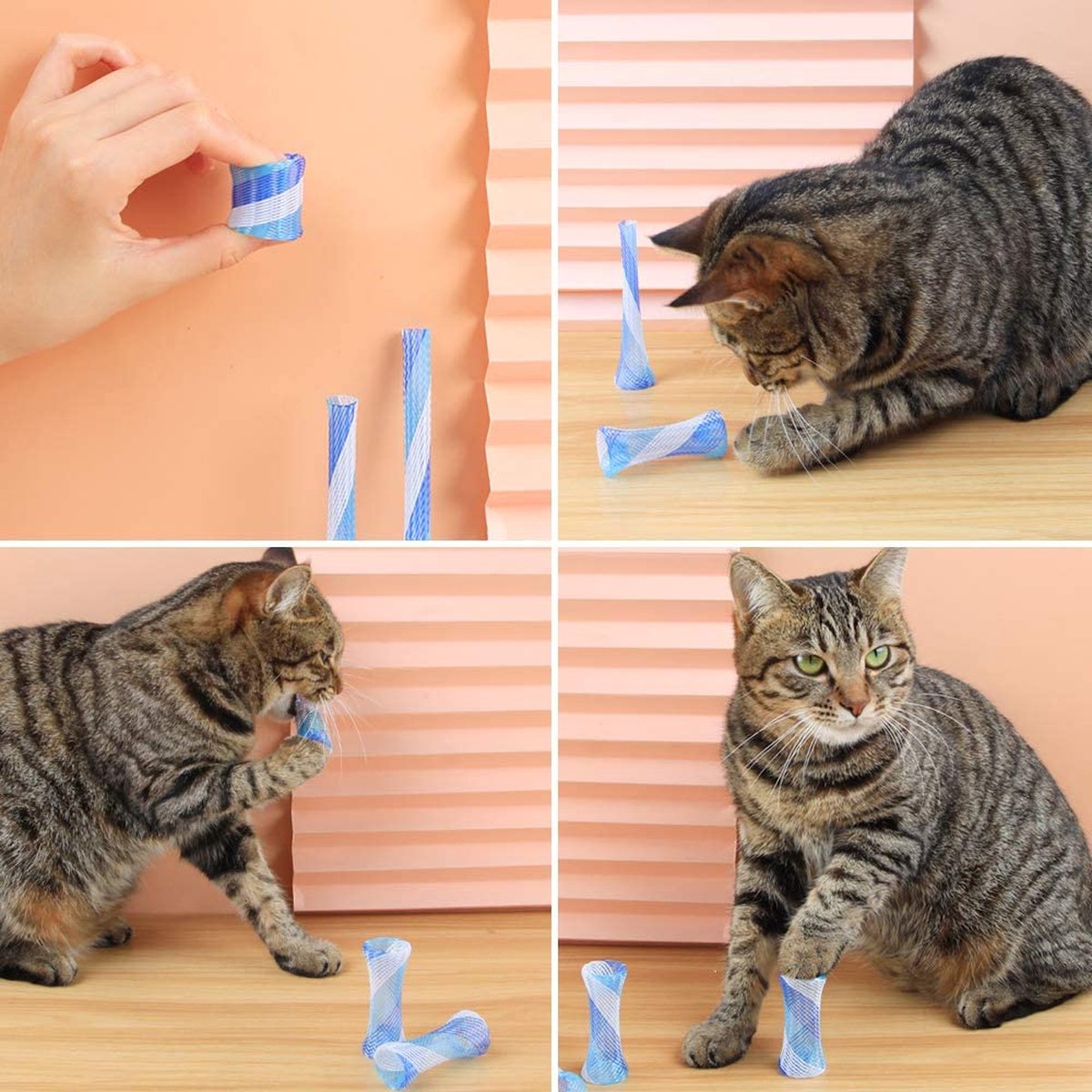 Merkloos Katten Boinks Springveren (10 Stuks) - Kattenspeelgoed – Kattenspeeltjes - Speelgoed Voor Katten Veertjes - Kitten Speeltjes Springveertjes – Kattenveertjes - Kat Speeltje Springveer | Diverse Kleuren