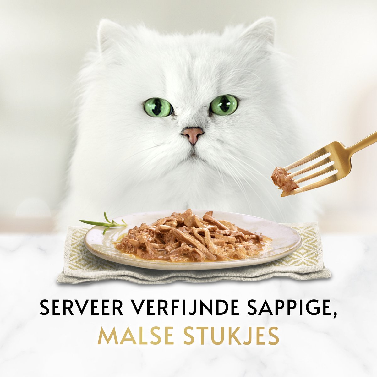  Gourmet Gold Malse Lekkernijen – Kattenvoer Natvoer - Met Kip, Zalm, Rund, Zeevis – 48 X 85 Gr