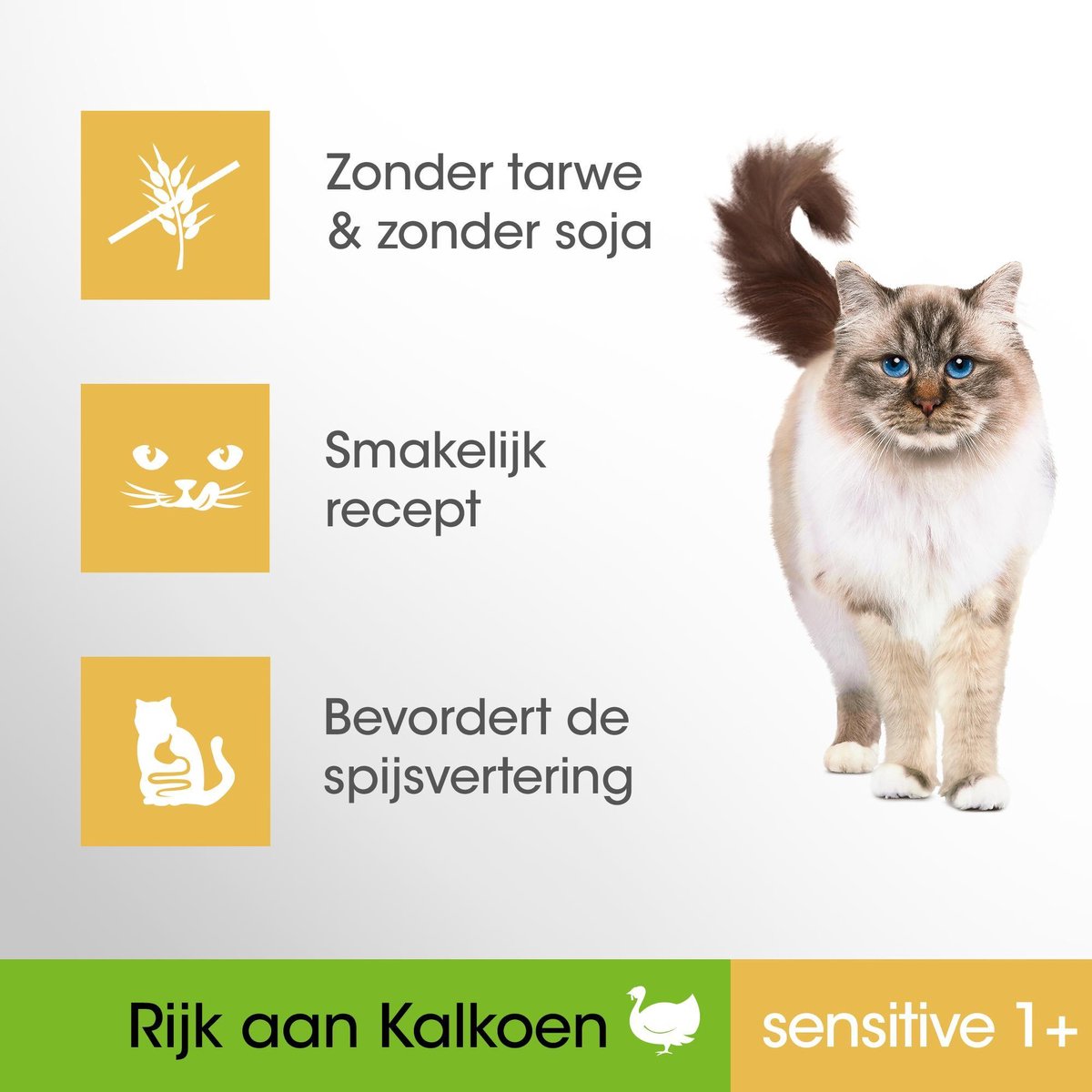  Perfect Fit Sensitive Adult 1+ Katten Droogvoer - Kalkoen - 4 X 750 Gr