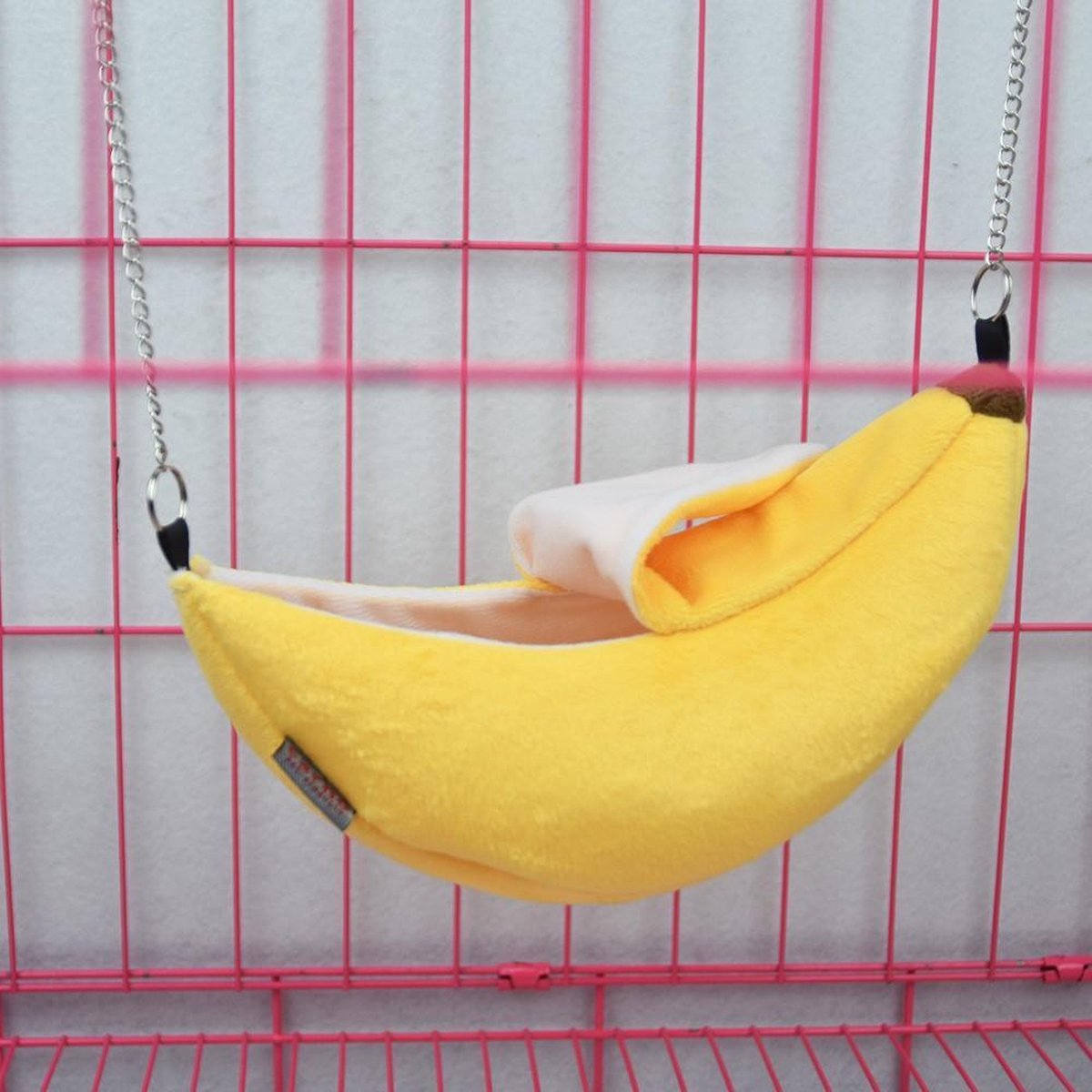 Merkloos Hamster Hangmat Banaan | Schommel Voor Hamsters/Kleine Knaagdieren | Hamster Speelgoed | Muis Speelgoed | Muis Hangmat